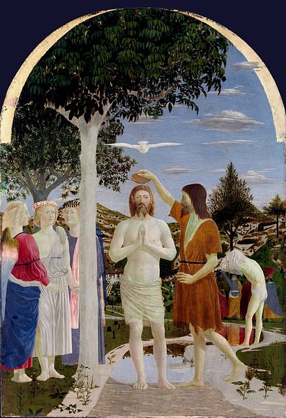 Piero Della Francesca, Battesimo di Cristo, 1440 - 1460, National Gallery (Londra)